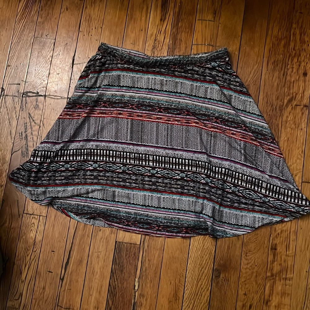 Aztec patterned skater skirt